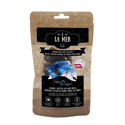 La Mer by Dogit Natural Fish Chew for Dogs - Herring Stuffed Cod Skin Rolls - Large - 70 g (2.5 oz) 