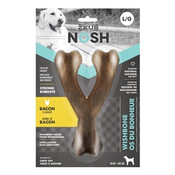 Zeus NOSH Strong Wishbone Chew Toy - Bacon Flavour - Large - 18.5 cm (7.5 in)
