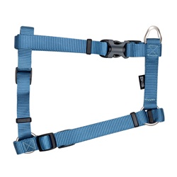 Zeus Nylon Dog Harness - Denim Blue - XLarge - 2.5 cm x 61-100 cm (1” x 24”-39”)