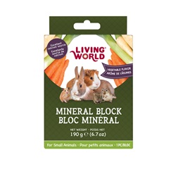 Living World Small Animal Mineral Blocks - Vegetable Flavour - Large - 190 g (6.7 oz)