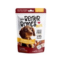Zeus Better Bones - BBQ Chicken Flavor - Chicken-Wrapped Mini Bones - 12 pack
