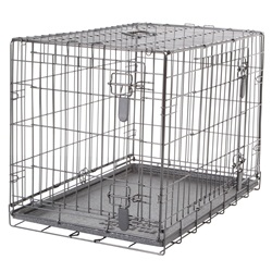 Dogit Two Door Wire Home Crates with divider - Medium - 77 x 48 x 54.5 cm (30 x 19 x 21.5 in)
