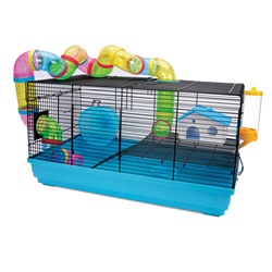Living World Dwarf Hamster Cage - Playhouse - 58 cm L x 32 cm W x 31.5 cm H (22.8 x 12.5 x 12.4 in)
