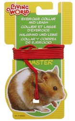 Living World Hamster Adjustable Collar and Lead Set - Red