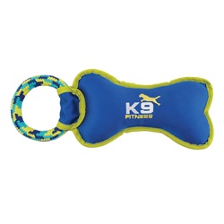 K9 Fitness by Zeus Tough Nylon Bone with Rope Tug - 30.5 cm (12.5 in)
