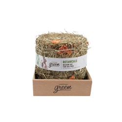 Living World Green Botanicals Meadow Hay Bale - Carrot - 500 g