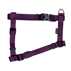 Zeus Nylon Dog Harness - Royal Purple - XLarge - 2.5 cm x 61-100 cm (1” x 24”-39”)