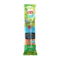 Living World Budgie Sticks - Honey Flavour - 60 g (2 oz) - 2 pack
