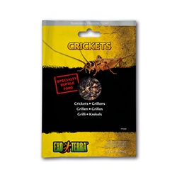 Exo Terra Vacuum Packed Specialty Reptile Foods - Crickets - 15 g (0.53 oz)