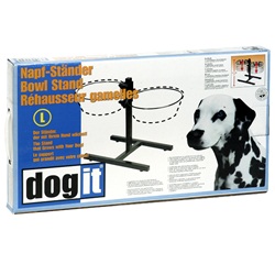 adjustable dog bowl stand