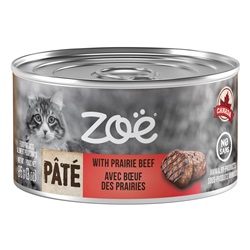 Zoë Pâté with Prairie Beef for Cats – 85 g (3 oz)