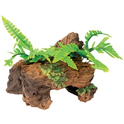Marina Naturals Malaysian Decorative Driftwood with Plants - Small - 14 x 12.7 x 11.4 cm (5.5 x 5 x 4.5 in)