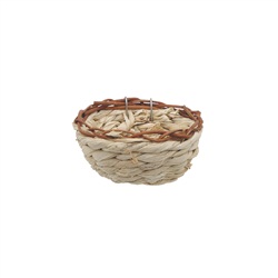 Living World  Maize Peel Bird Nest for Canaries - 11 cm x 6 cm (4.3" x 2.4" in)