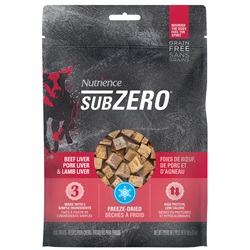 Nutrience Grain Free SubZero Treats - Beef Liver, Pork Liver and Lamb Liver - 90 g (3 oz)