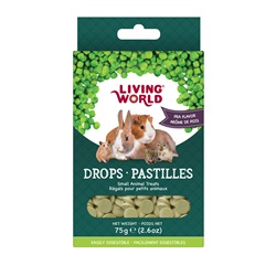 Living World Small Animal Drops - Pea Flavour - 75 g (2.6 oz) 