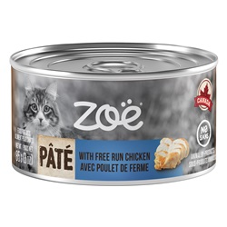 Zoë Pâté with Free Run Chicken for Cats – 85 g (3 oz)