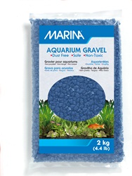 Marina Blue Decorative Aquarium Gravel - 2 kg (4.4 lb)