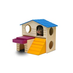 Living World Playground Play House - Large - 16.5 x 16.5 x 15 cm (6.5 x 6.5 x 5.9")