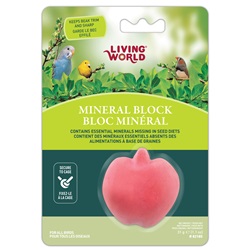 Living World Apple-Shaped Mineral Block for Birds - 31 g (1.1 oz) 