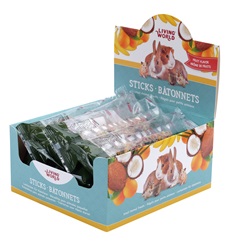 Living World Small Animal Sticks - Fruit Flavour - 45 g (1.5 oz) - 12 pack
