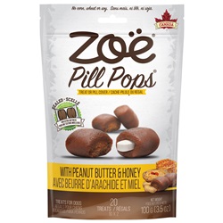 Zoë Pill Pops - Peanut Butter with Honey - 100 g (3.5 oz)