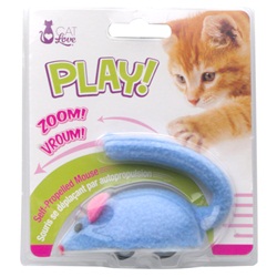 Cat Love Play Zippy Mouse - Blue - 8 x 4 x 6 cm (3.1 x 1.5 x 2.3 in)
