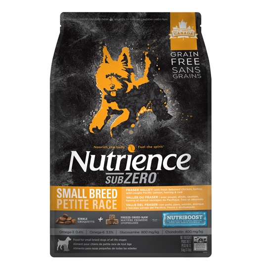nutrience grain free subzero
