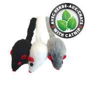 Cat Love Furry Frolics Cat Toy - Furry Catnip Mice