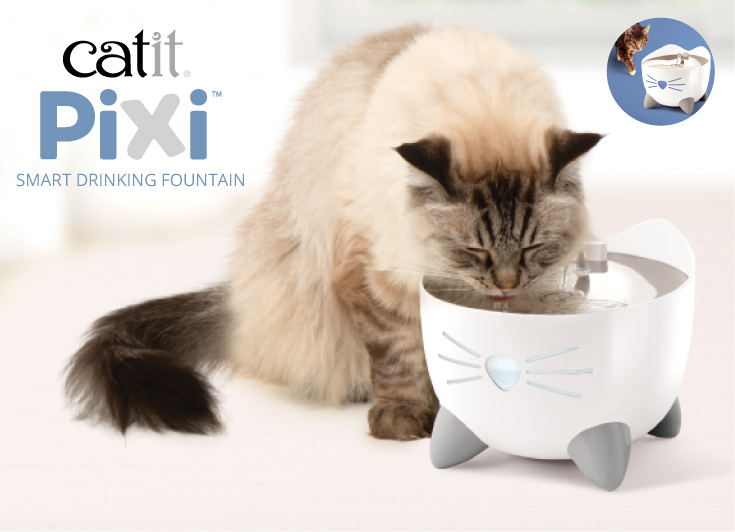 Catit® PIXI™ helps you care for your cat anywhere, at any time