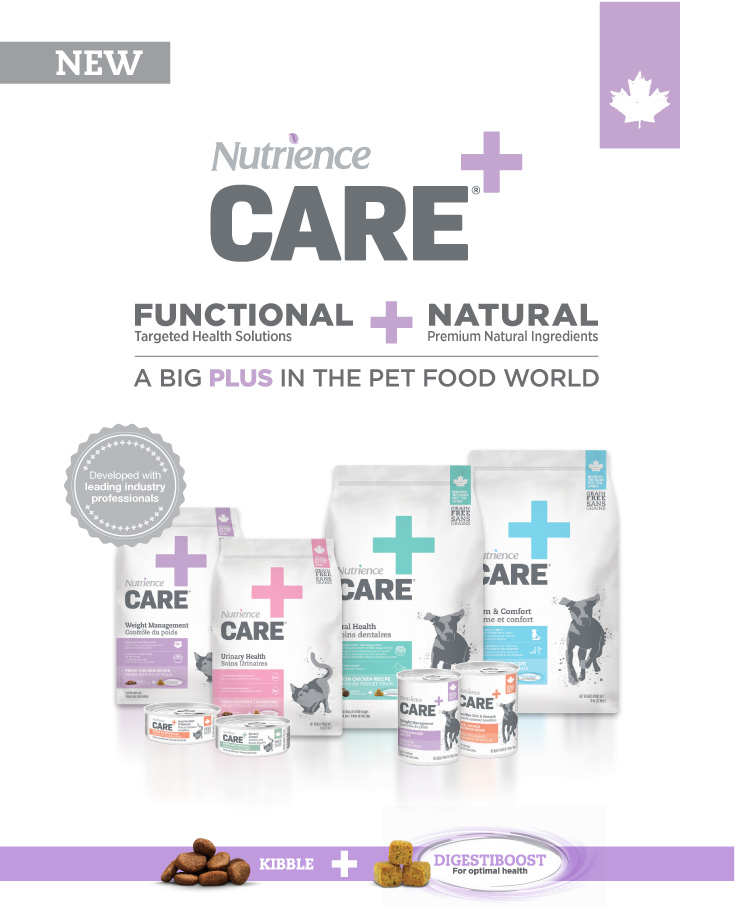 Nutrience Care - A big plus in the pet food world.