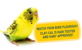 Watch your bird flourish! Clay-cal is Hari tested and Hari approved